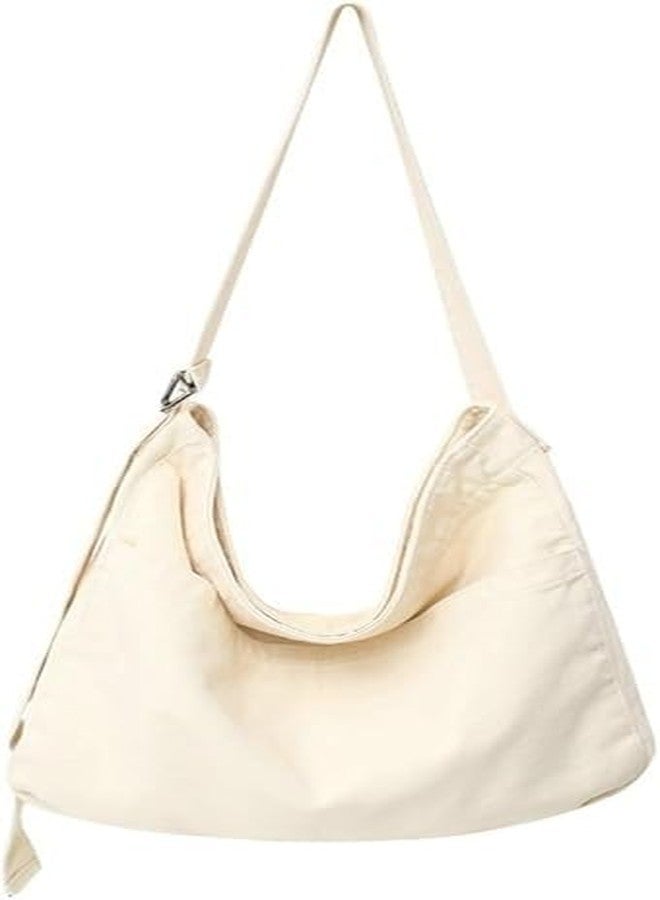 hito Unisex Vintage Canvas Crossbody Bag Durable Sling Bag - Image 1